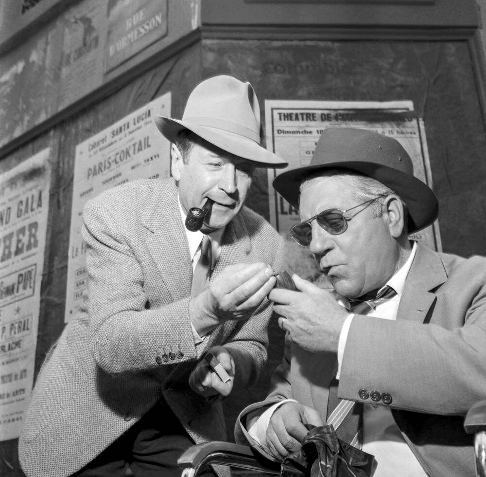 Жорж Сименон и Жан Габен