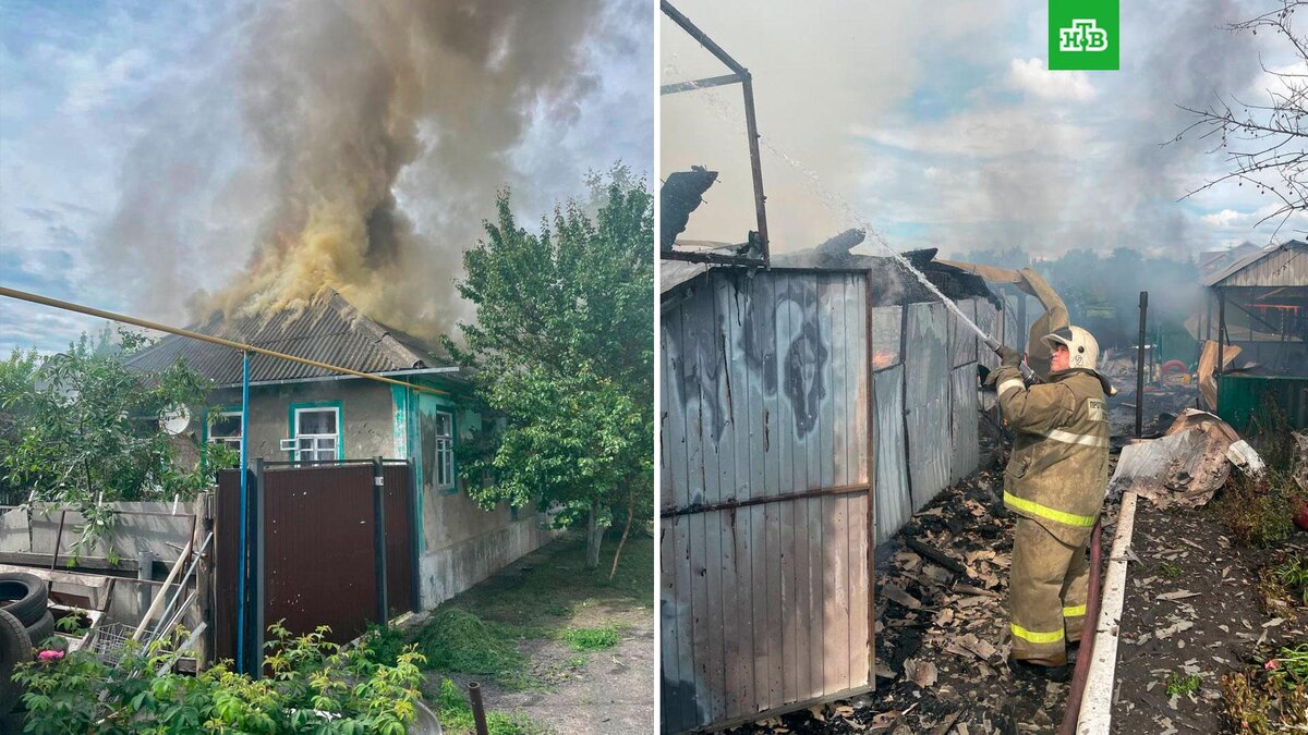 В результате обстрела Курской области ранены два человека и разрушен жилой  дом | НТВ: лучшее | Дзен