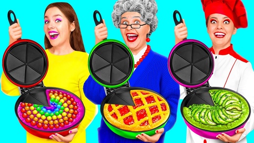 Кулинарный Челлендж: Я против Бабушки | Кухонные Лайфхаки и Хитрости от RaPaPa Challenge