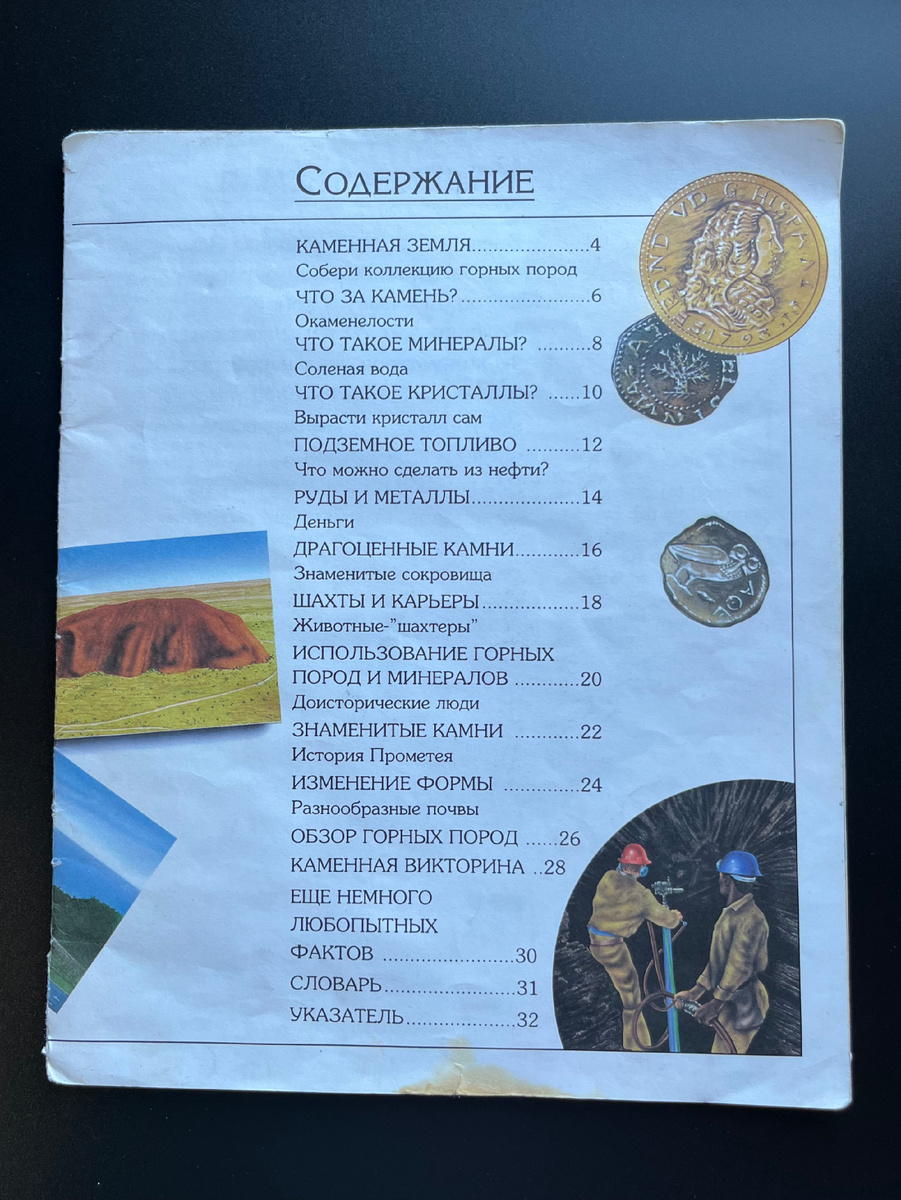 Содержание журнала 
