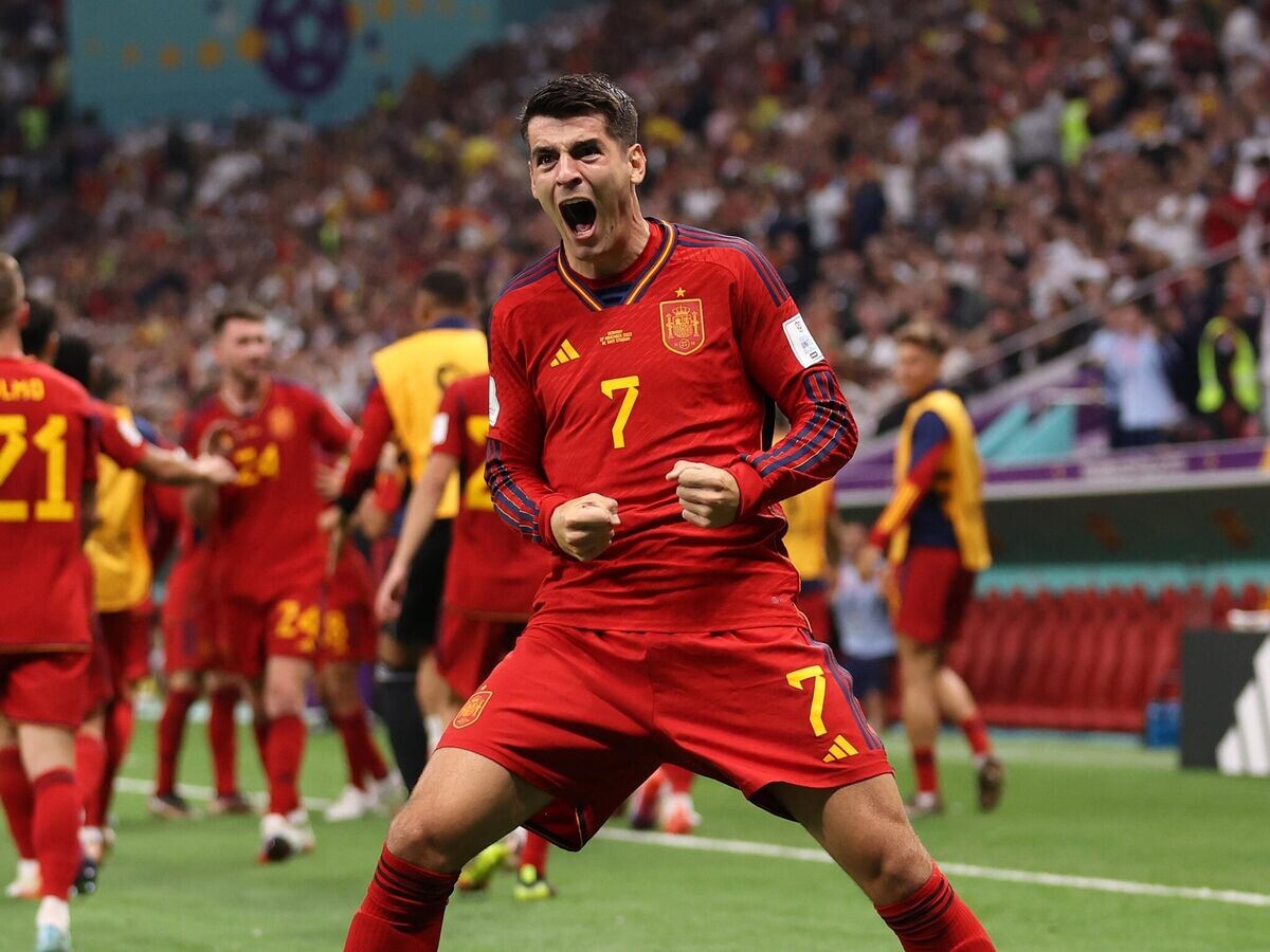    Испанский футболист Альваро Мората на чемпионате мира 2022 года в Катаре© пресс-служба Кубка мира