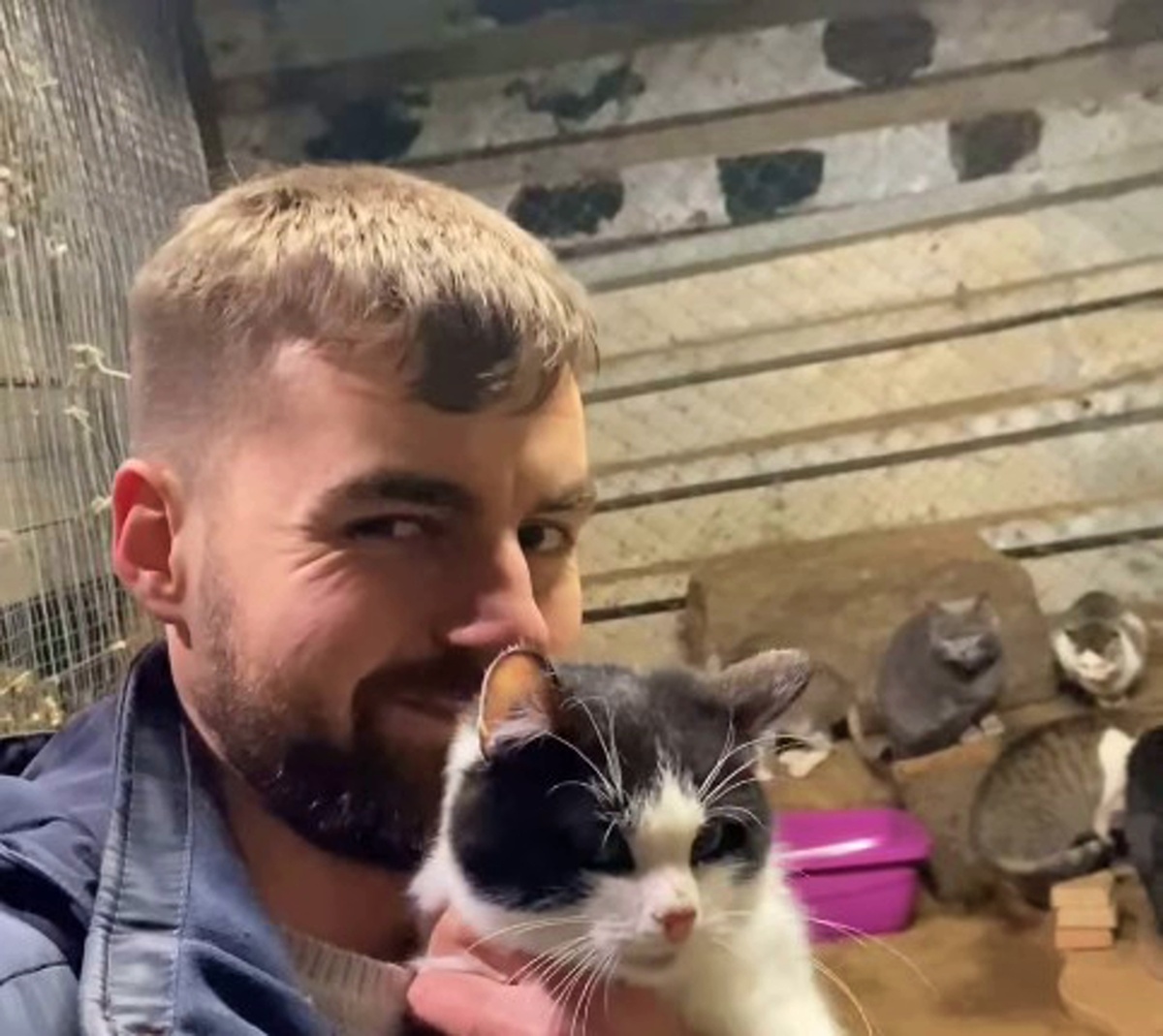 А вот и герой моего повествования со своими подопечными. Скриншот автора