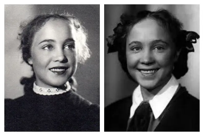 Надежда Румянцева в молодости