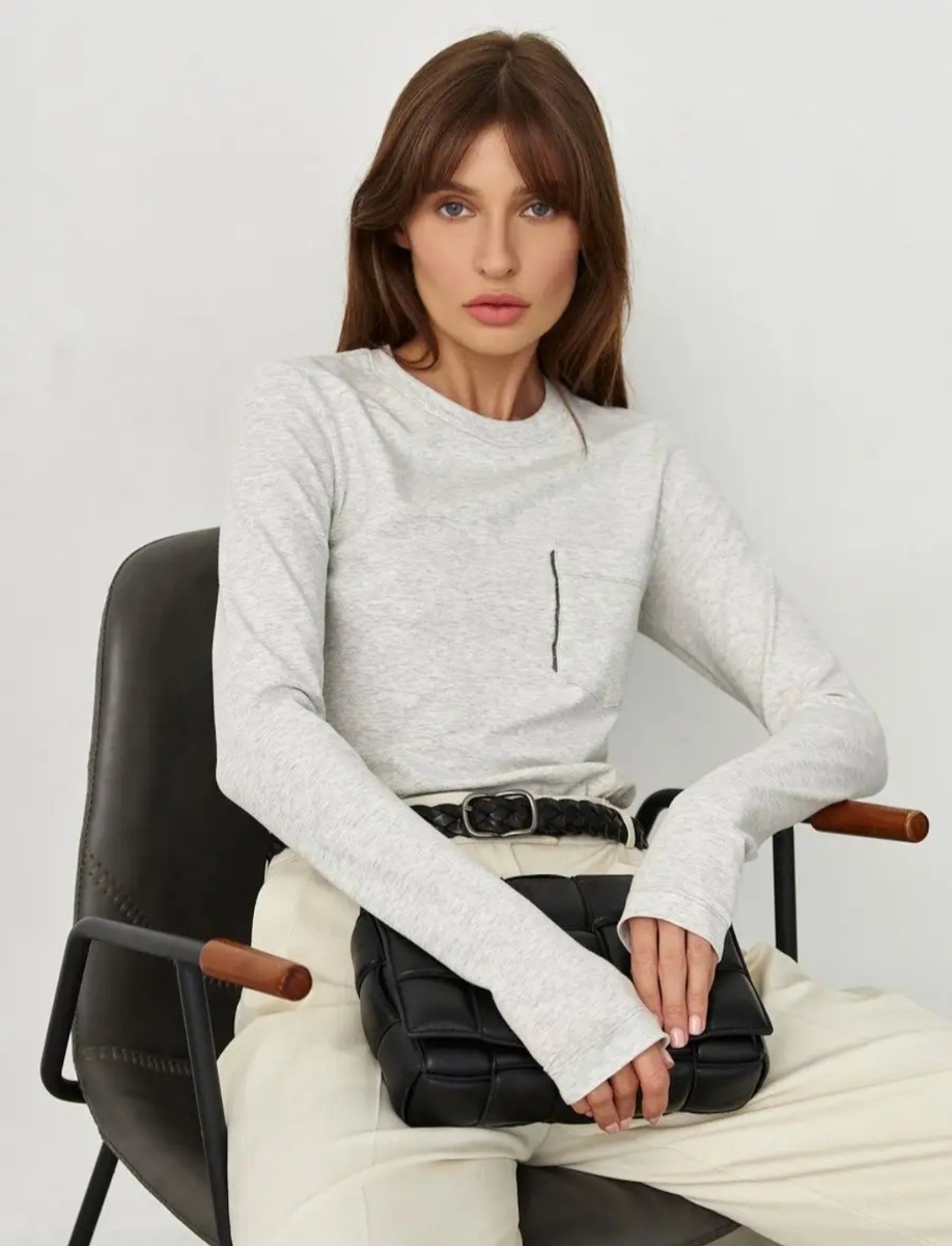 Базовый лонгслив арт. 154535669 WB