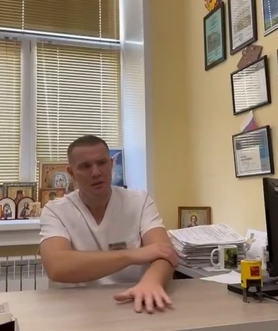 Кадр из видеообращения доктора Казанцева.