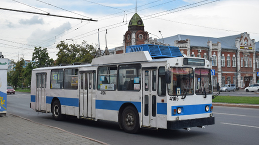 Троллейбус ЗиУ-682 КВР БТРМ-4106. Покатушки по Барнаулу.