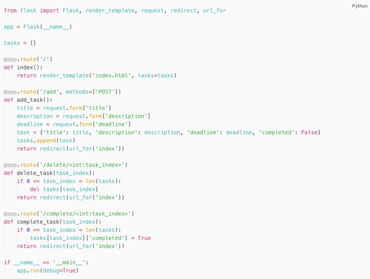Создание простого приложения To-Do List на Python с использованием Flask |  sunNinja | Дзен