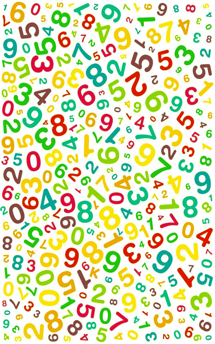 Найдите на картинке одну букву среди цифр