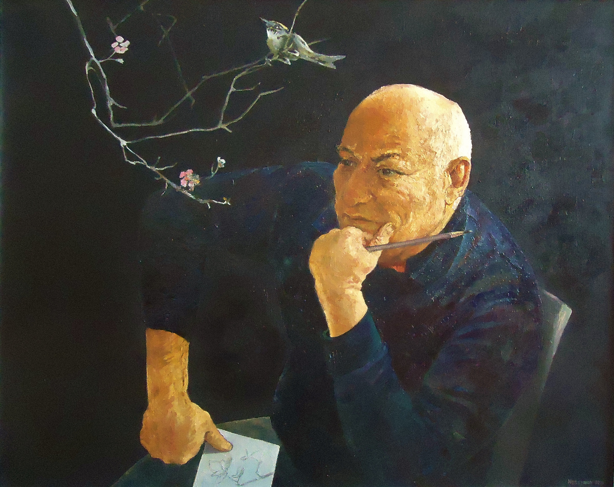 Владислав Несынов "Портрет Джафара Анагиева, выписывающего рецепт счастья"