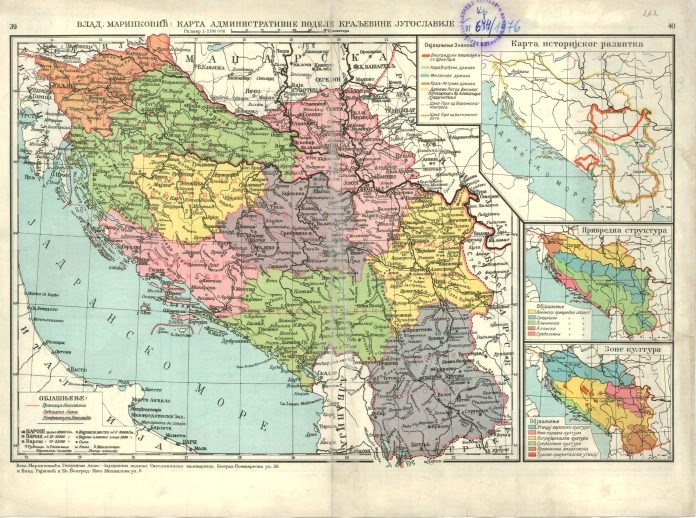 
Административно-территориальное деление Королевства Югославии, 1929 год. https://www.srbijadanas.net/kraljevina-jugoslavija-pocetak-srpske-agonije/