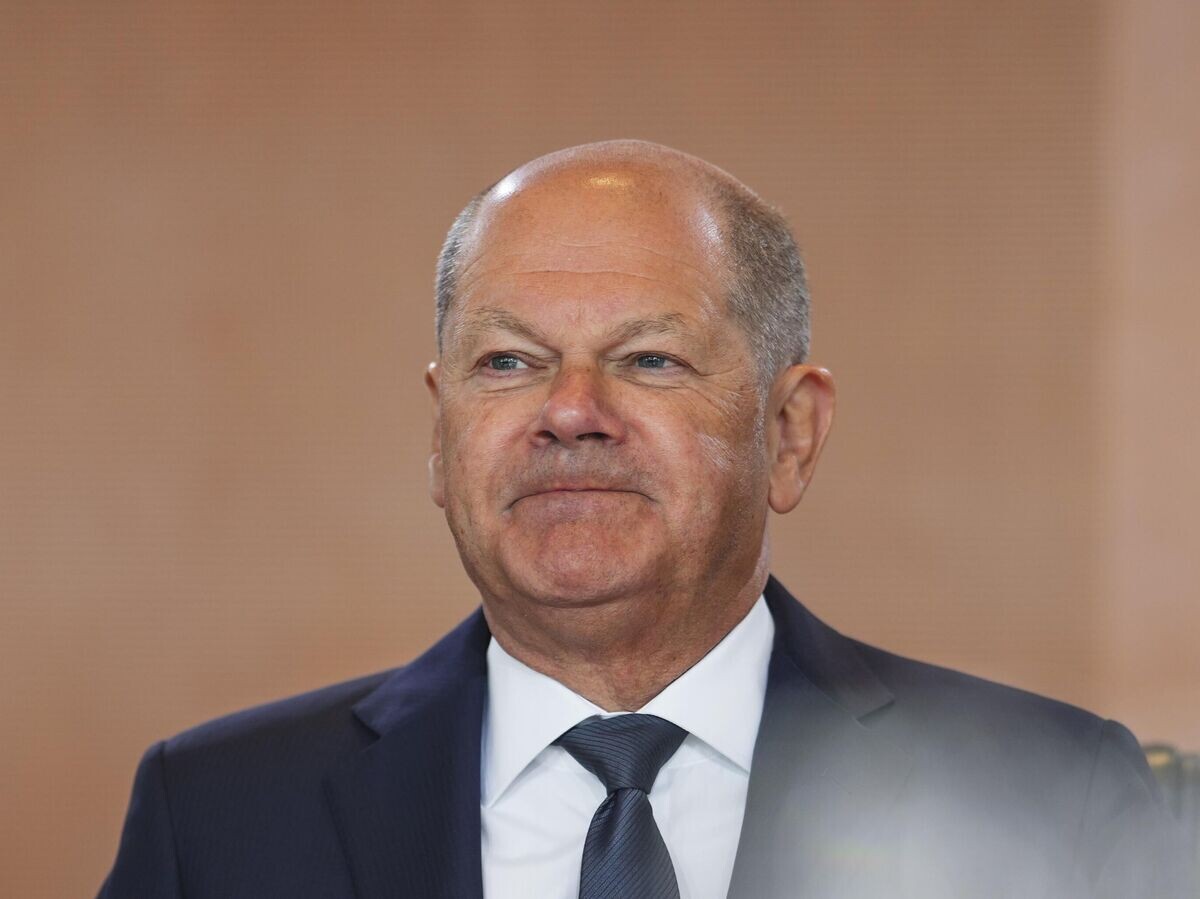    Канцлер Германии Олаф Шольц© AP Photo / Markus Schreiber