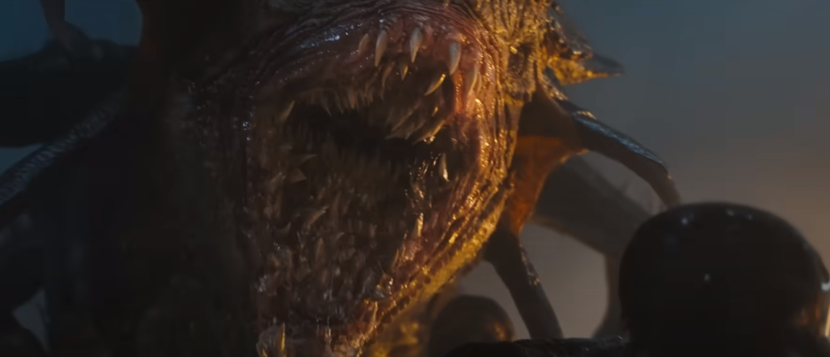 Кадр борьбы симбиота с Веномом. Взято из трейлера