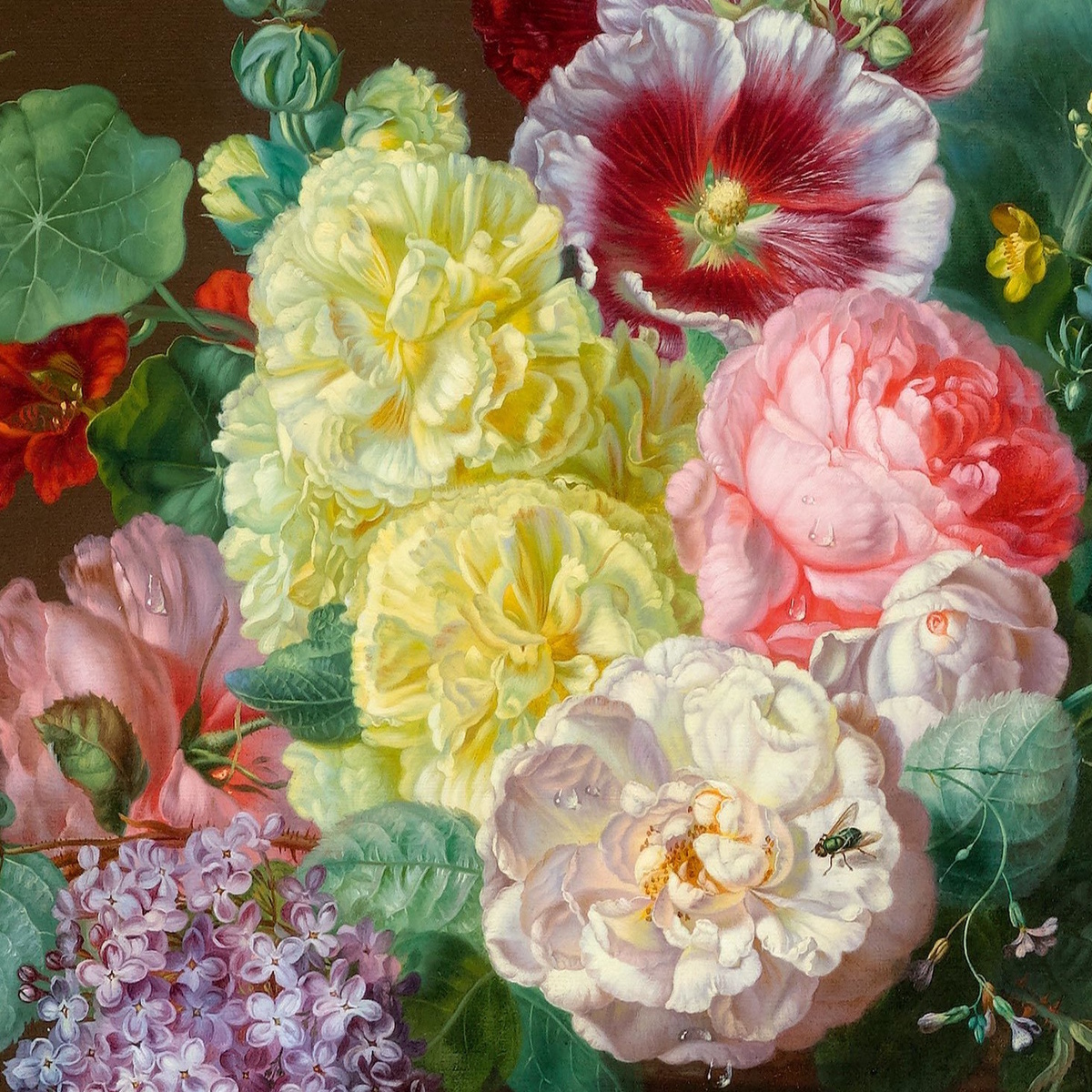 ?? / : Wikimedia Commons ( , Koller, Public domain) https://commons.wikimedia.org/wiki/File:Amalie_Kaercher_Blumenstillleben_mit_Früchten_1862.jpg