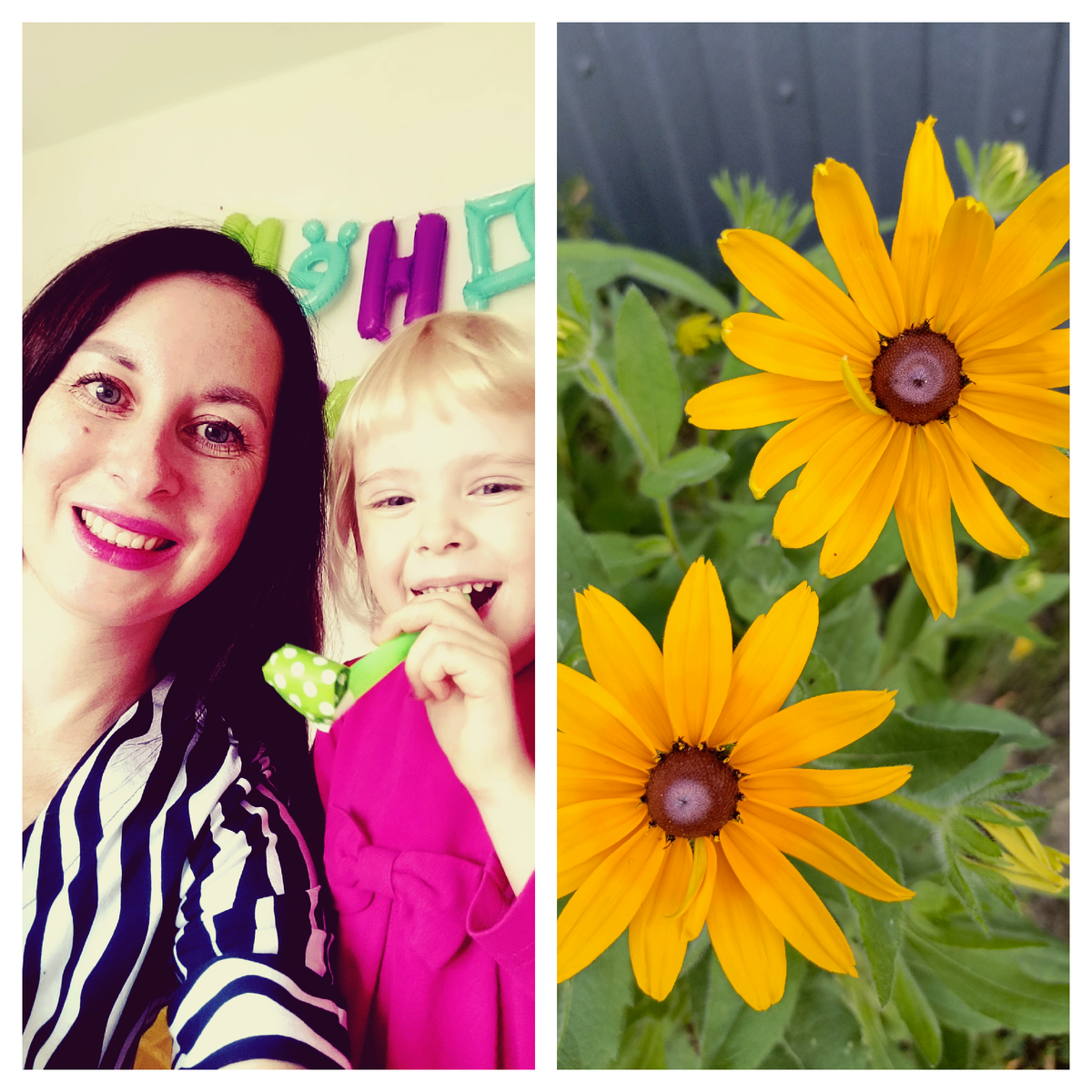 Мы с дочкой и цветы