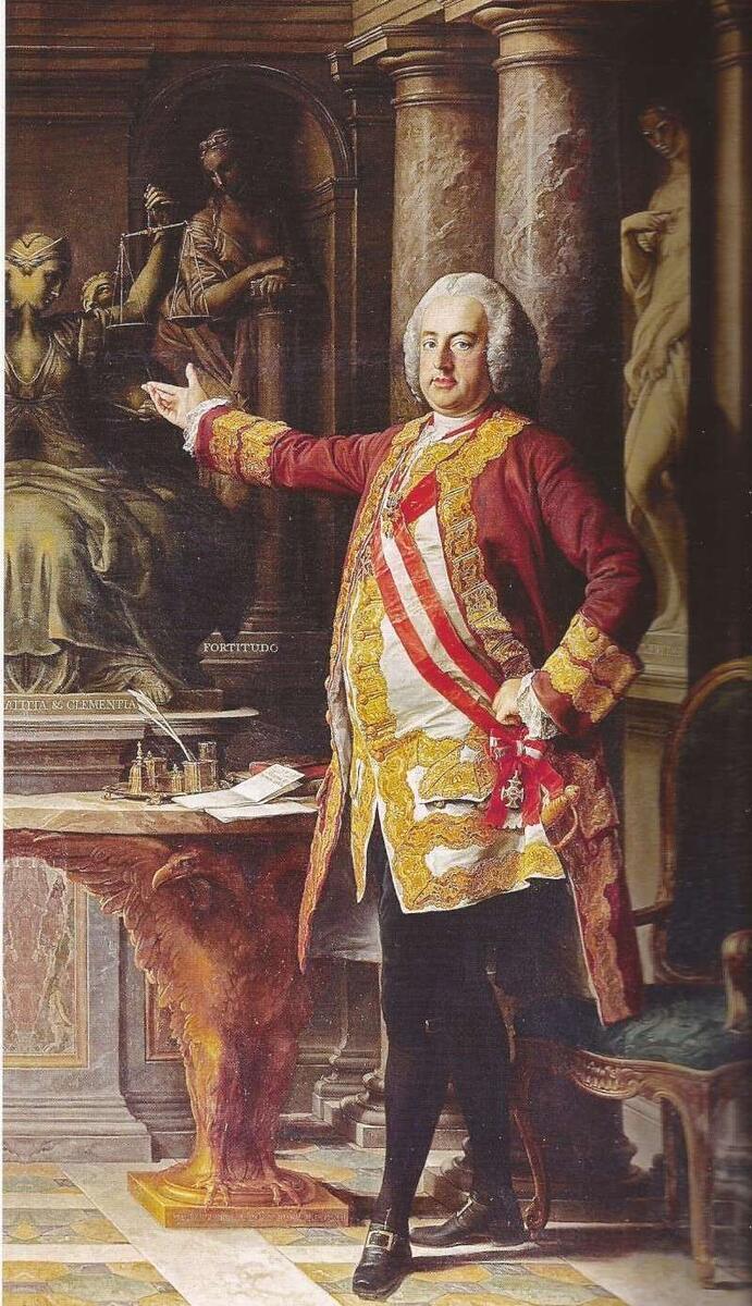 Portrait Francis I, Holy Roman Emperor (худож. Помпео Джироламо Батони)