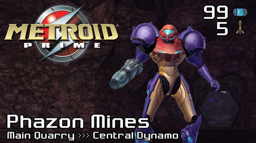 Metroid Prime | Первое посещение Phazon Mines (до Central Dynamo) | Без расширений