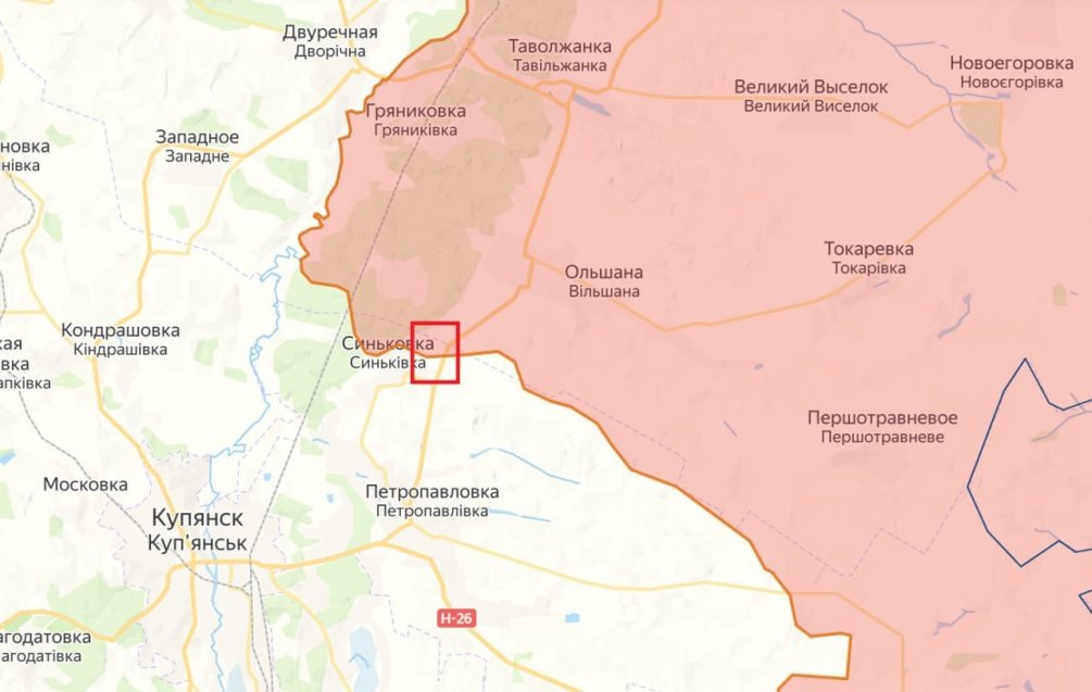    Карта спецоперации. Продвижение к Купянску.