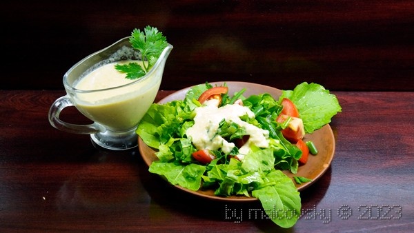 Заправка салатная из квашеных лимонов с горчицей