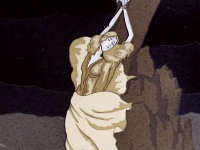 Принцесса, Дракон и Рыцарь - только всё это как то перепутано... Нетипично в общем.