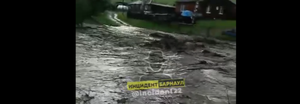    Вода в Алексеевке. Источник: "Инцидент Барнаул"