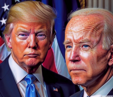 Дональд Трамп и Джо Байден. Из цитируемого источника