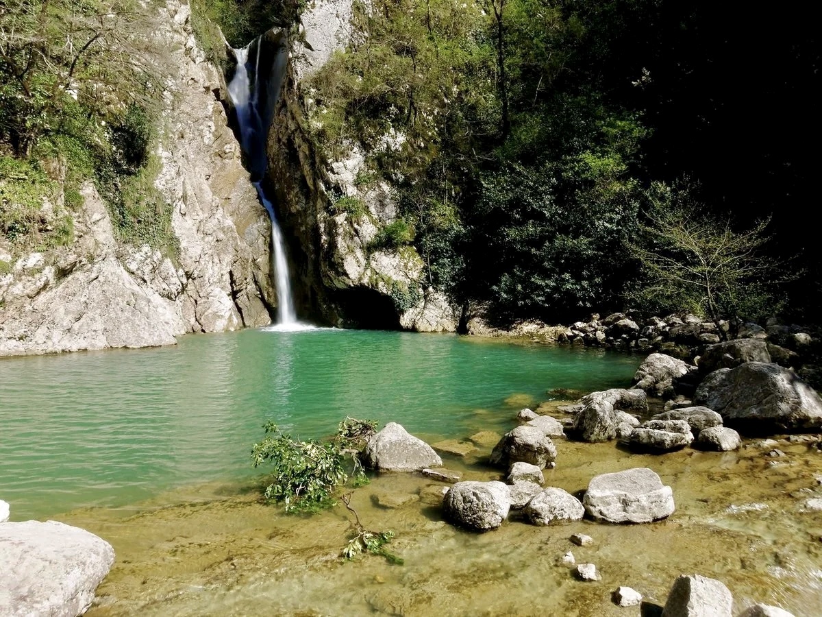 Агурские водопады в сочи фото