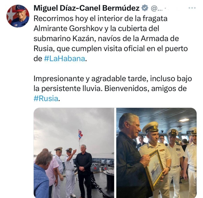    Журналист CNN удивлён свободным доступом жителей Кубы на борт «Адмирала Горшкова»