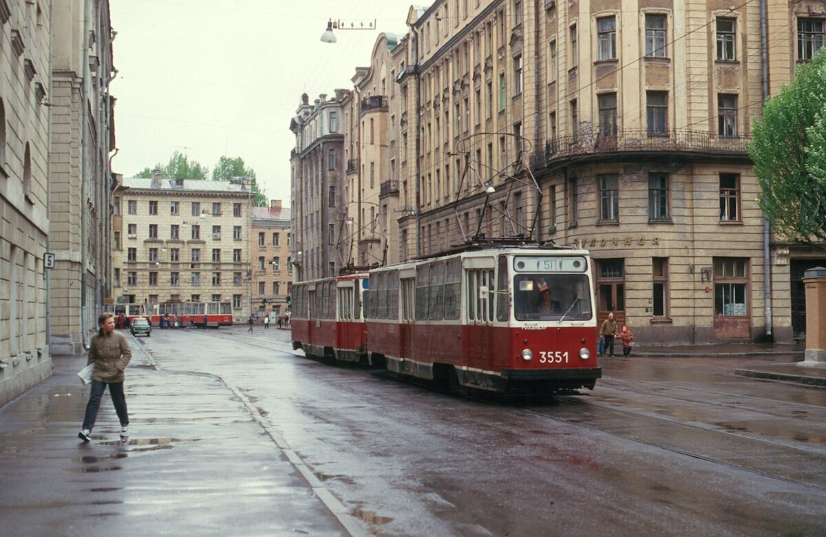 старые трамваи...