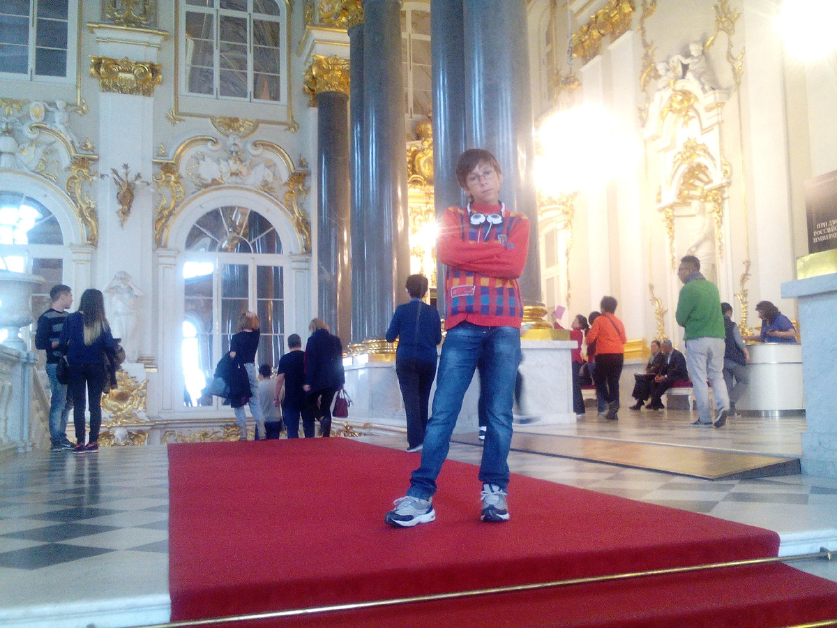 В Эрмитаже.
