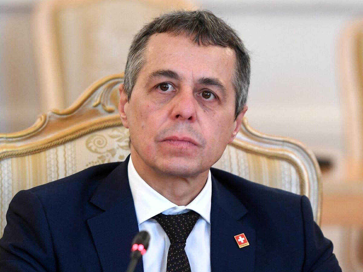    Министр иностранных дел Швейцарии Иньяцио Кассис во время встречи с министром иностранных дел РФ Сергеем Лавровым в Доме приемов МИД России. 19 июня 2019© РИА Новости / Максим Блинов