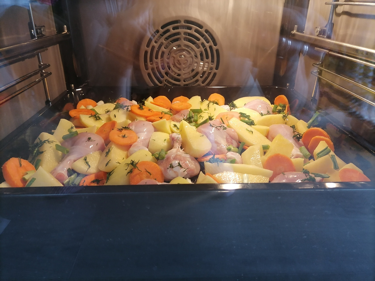 Поставили в духовой шкаф 