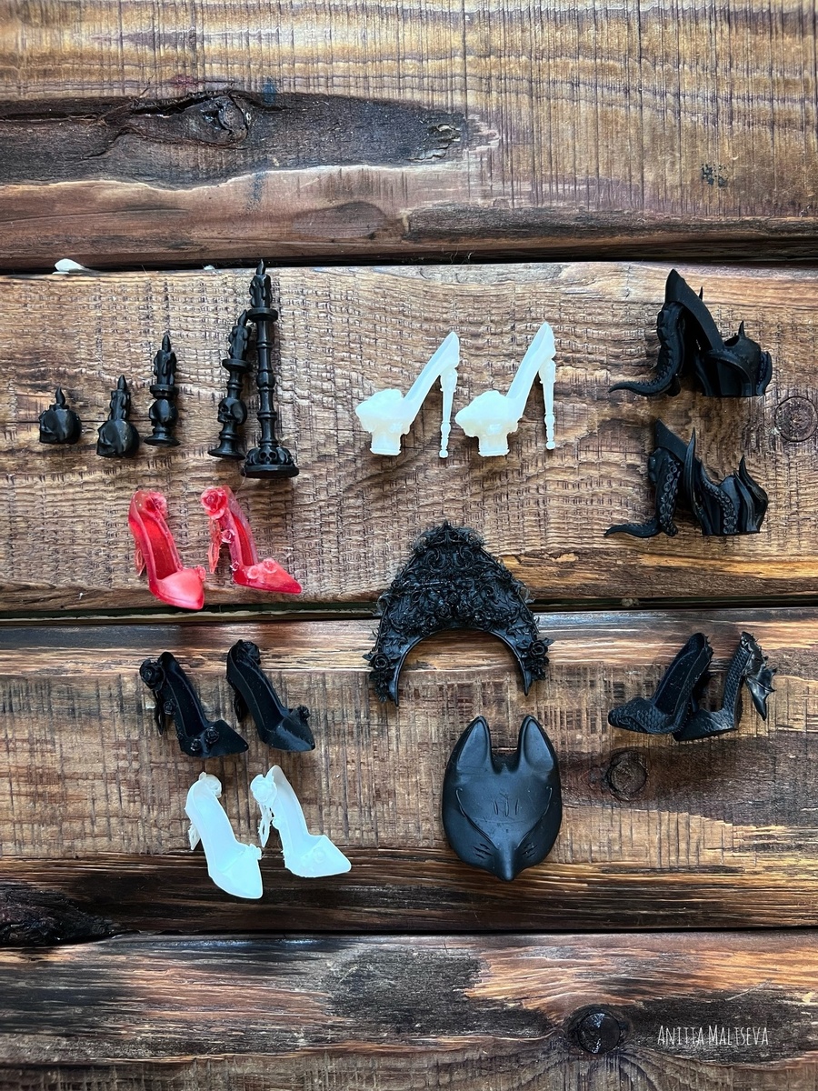 Товары, напечатанные на 3D-принтере.  Листай, чтобы увидеть больше фото