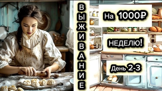 Выживаем на 1000 рублей неделю 2-3 день.