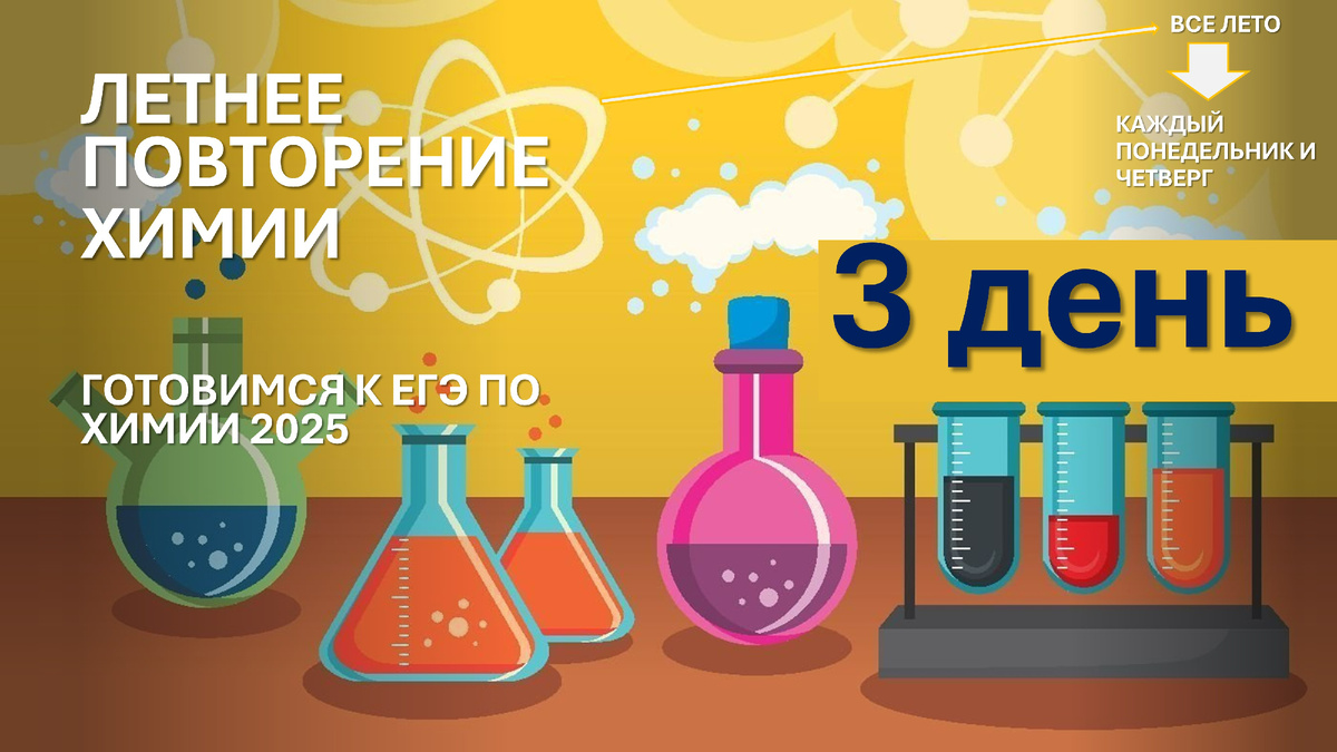 3 день. Летнее повторение к ЕГЭ по химии 2025. Называем соли спиртов,  фенола, аминов и опрос/задания на третий день. | Химия-ЕГЭ. 100 первых  шагов к успеху на экзамене! | Дзен