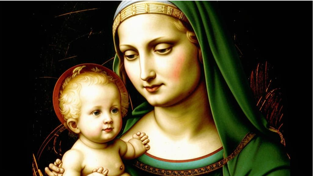 Это не Мадонна Литта, единственная мадонна, которую выдал ИИ. Вначале подсовывал мне Джоконду.