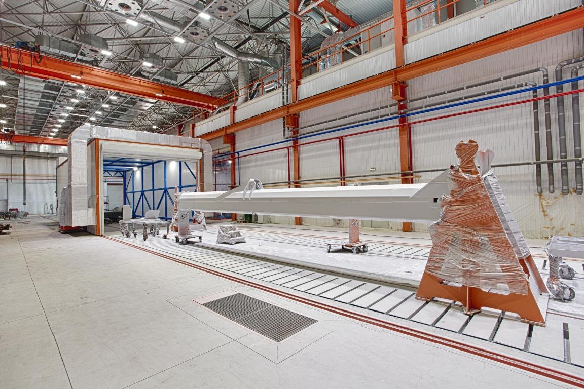 Зоны открытой окраски используются для окраски крупных металлоконструкций