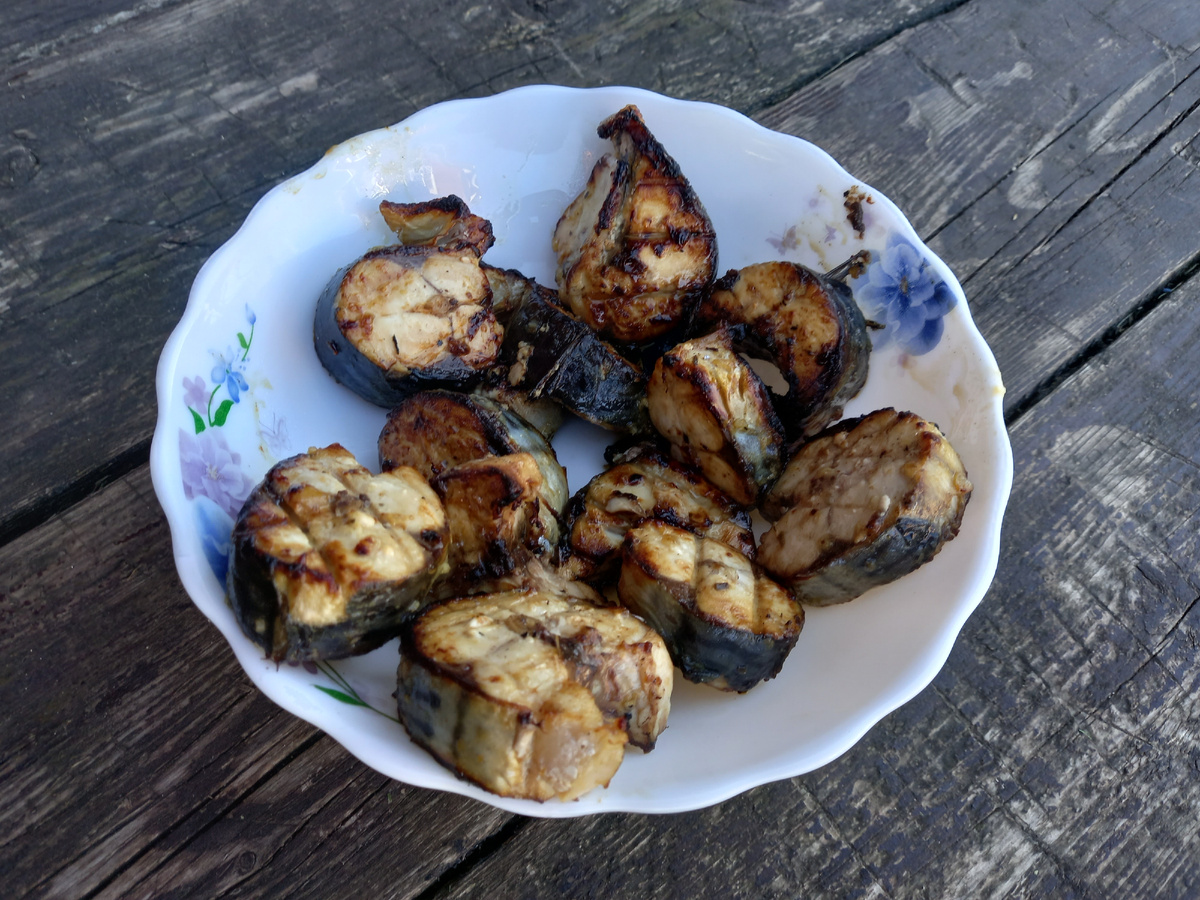 Впервые сделали шашлык из скумбрии. Получилось вкусно, но дороговастенько |  Три тыщи до зарплаты | Дзен