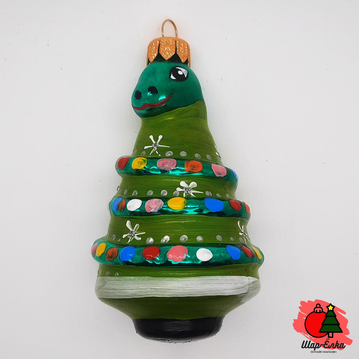 Ёлочная игрушка "Змея на ёлке" (Эвис)