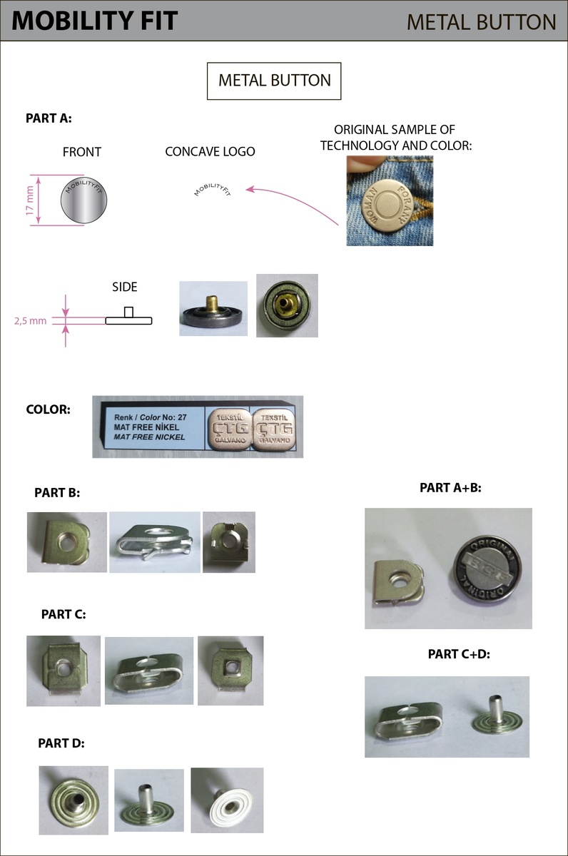 Техническое задание на производство пуговиц-крючков