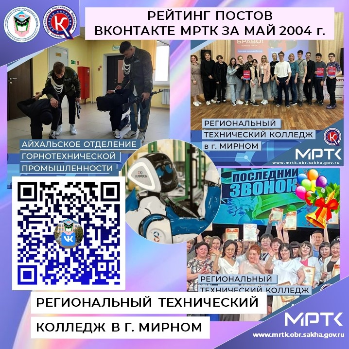 ТОП майских постов ВКонтакте МРТК.