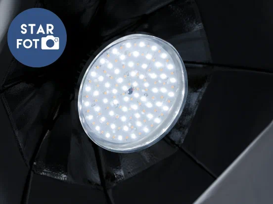 Софтбокс 65см ChinaBall E27 c лампой 120Вт