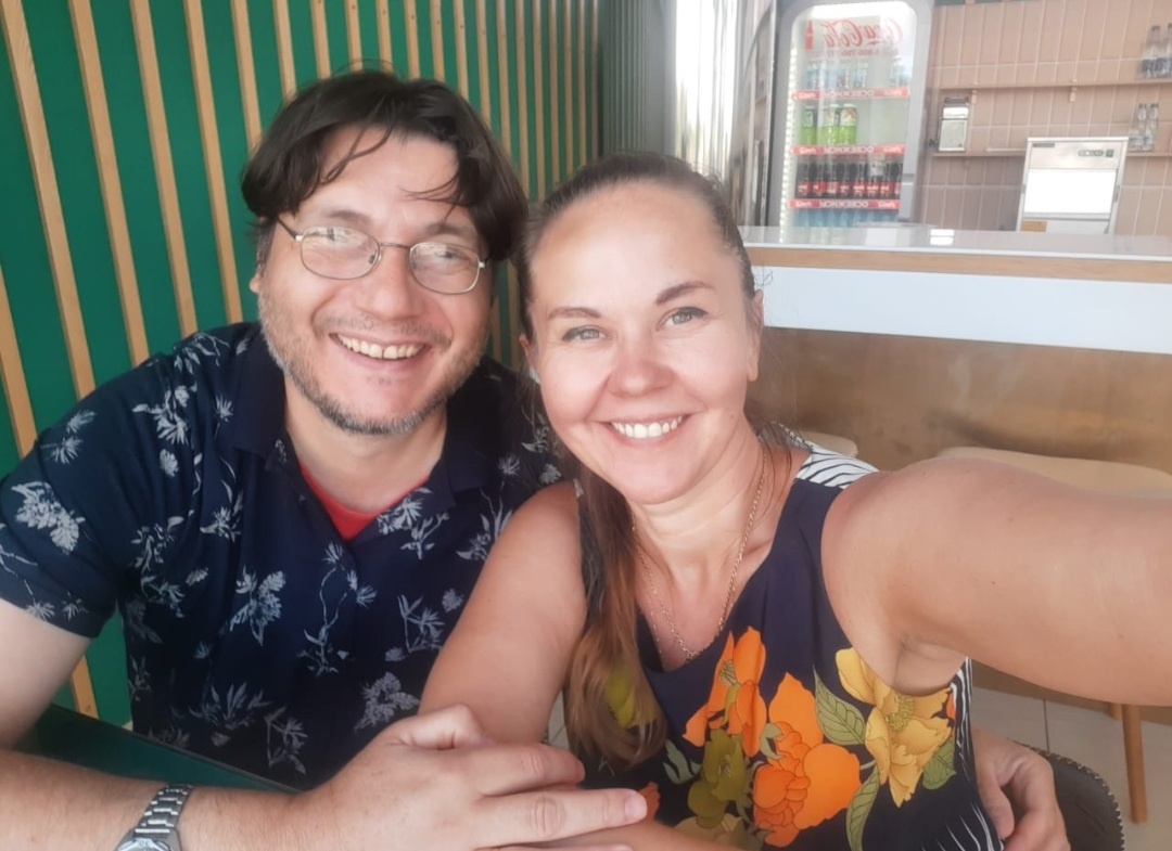 Элио и я. Прошлогоднее фото. Это мы в Волгограде.