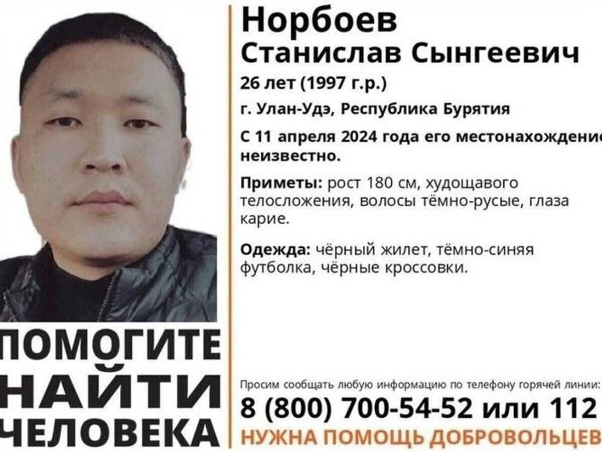 Ориентировка на розыск образец