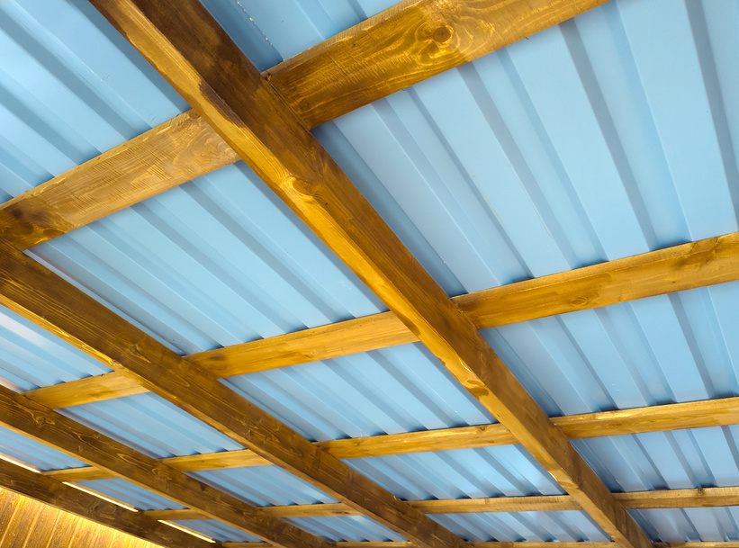 Фрагмент односкатной крыши