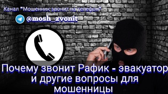 Почему звонит Рафик-эвакуатор и другие вопросы для мошенницы