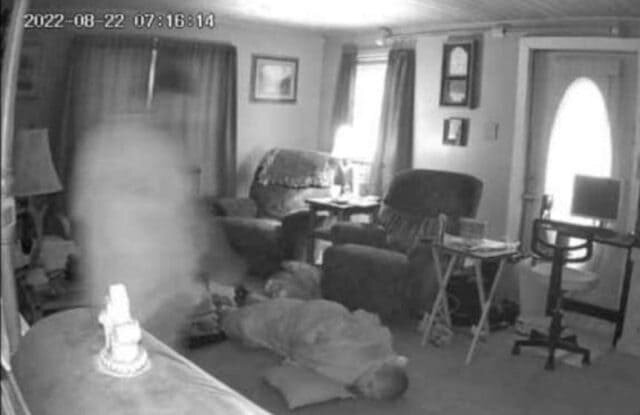 Скрин с камеры видеонаблюдения