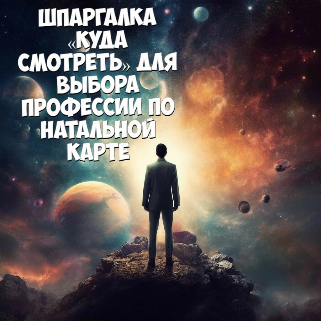 Шпаргалка «куда смотреть» для выбора профессии по натальной карте