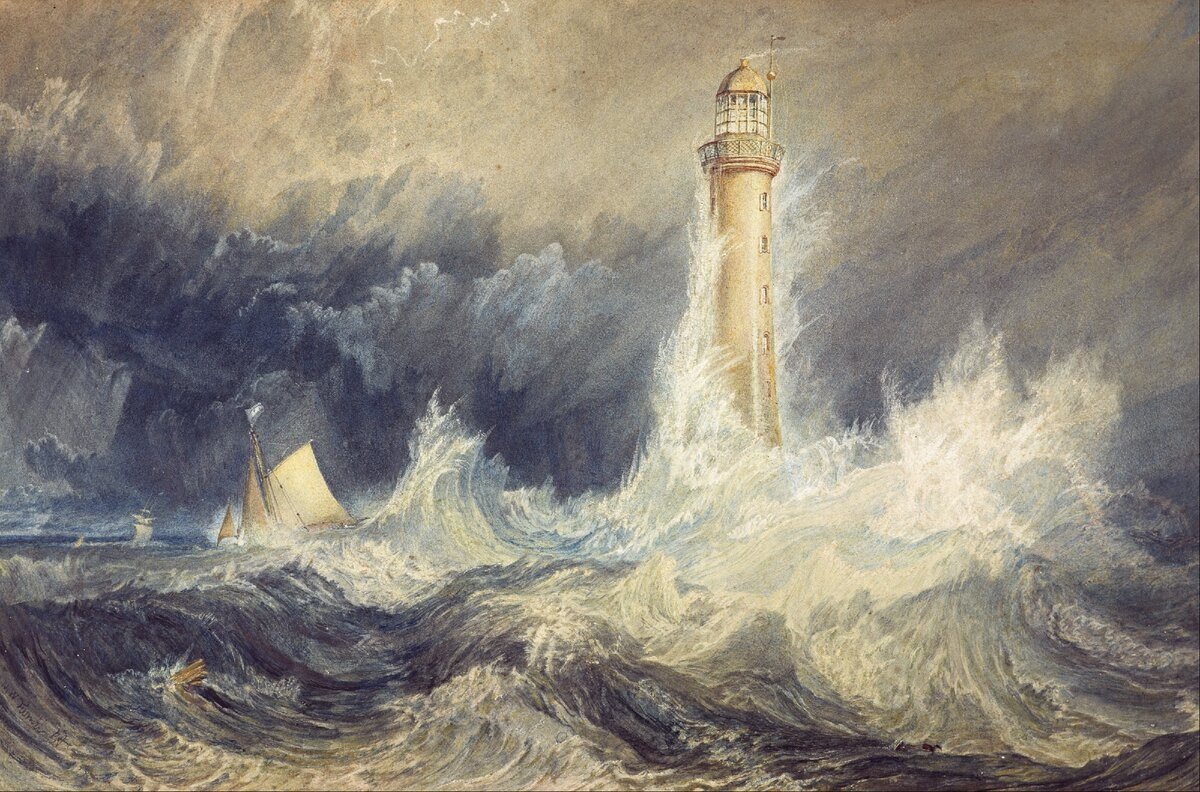 Маяк Bell Rock, художник Джозеф Мэллорд Уильям Тернер, 1819 год 