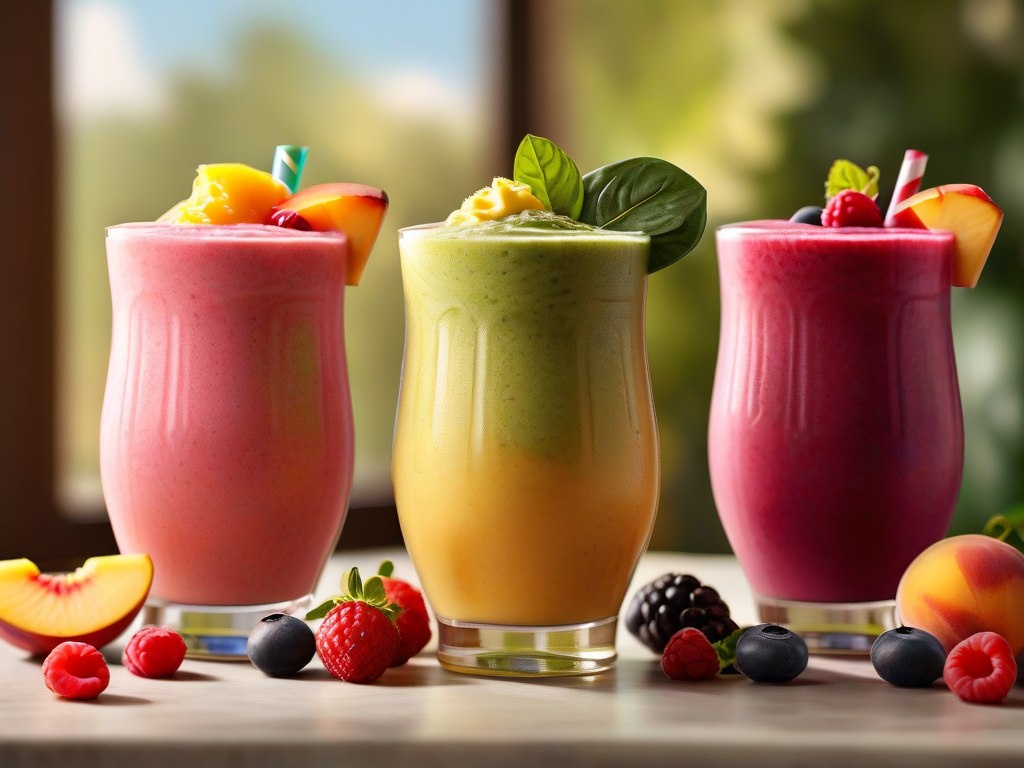Смузи полезные, вкусные и очень красиво выглядящие 