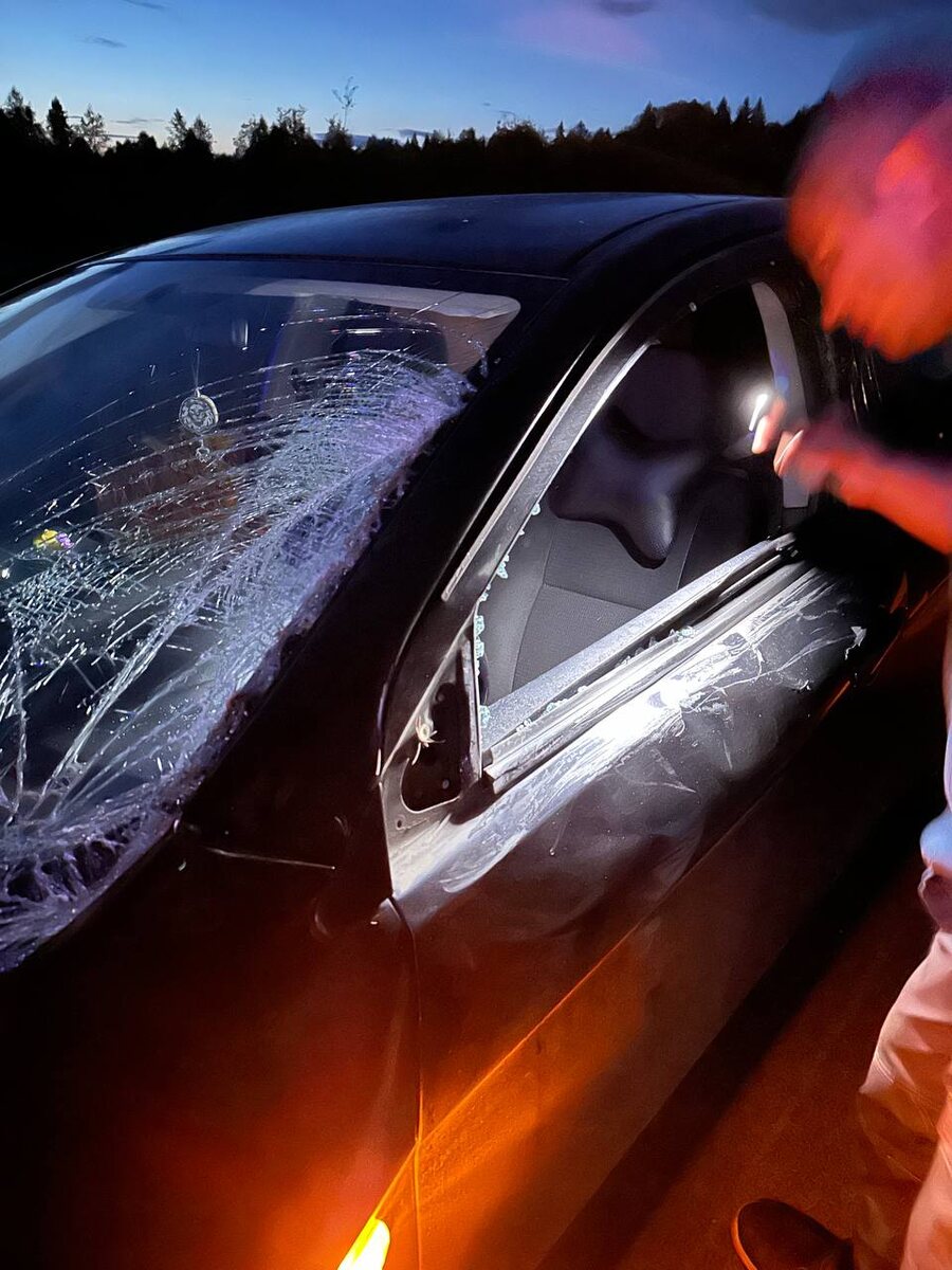    Удар пришелся на левую сторону автомобиляФото из личного архива